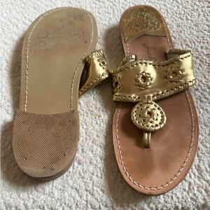 Jack Rogers Metallic Gold Sandals